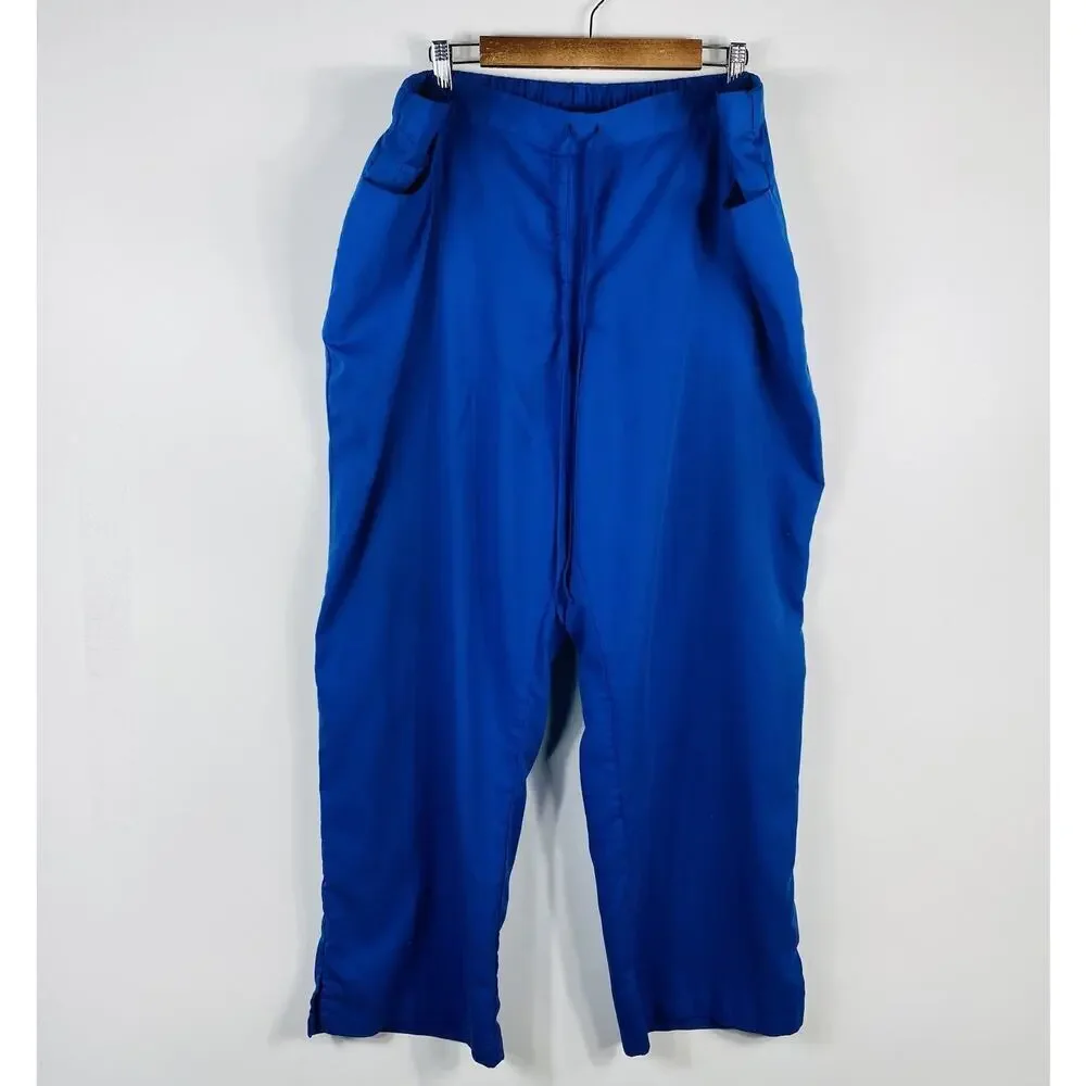 Grey's Anatomy Barco Size 3XL Riley 5-Pocket Scrub Pants Royal Blue 4232